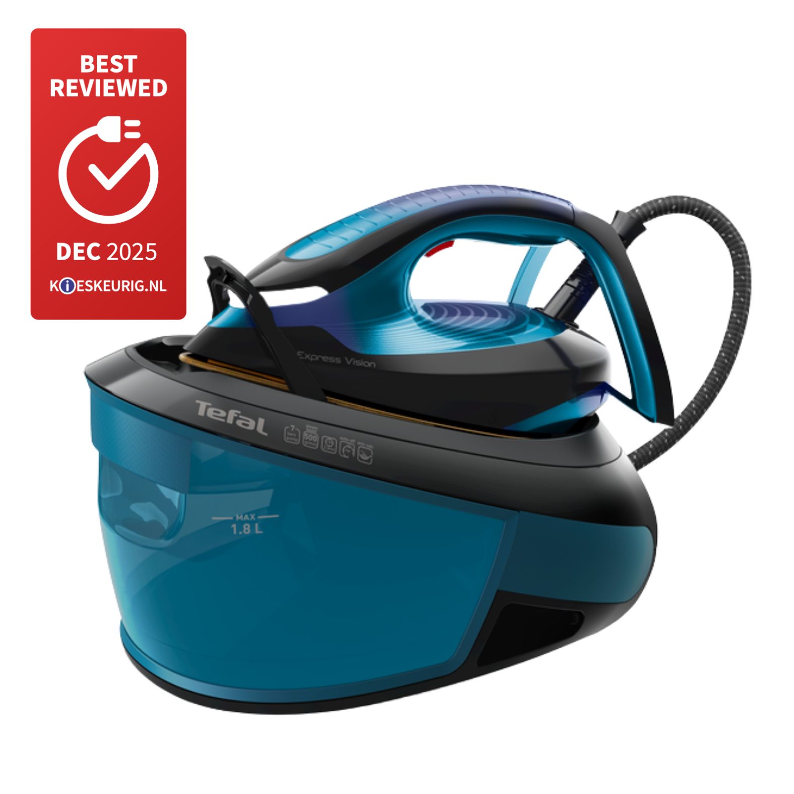 Tefal Express Vision SV8151 - Stoomgenerator - 2800W - Blauw/Zwart