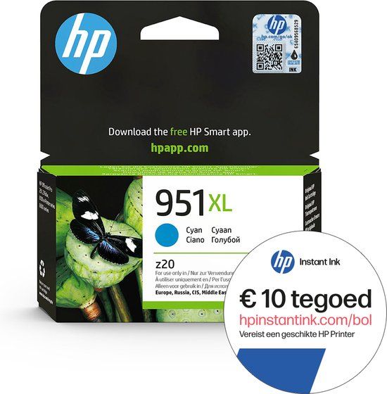 HP 951XL Cyaan Ink Cartridge - 2300 Pages - CN046AE