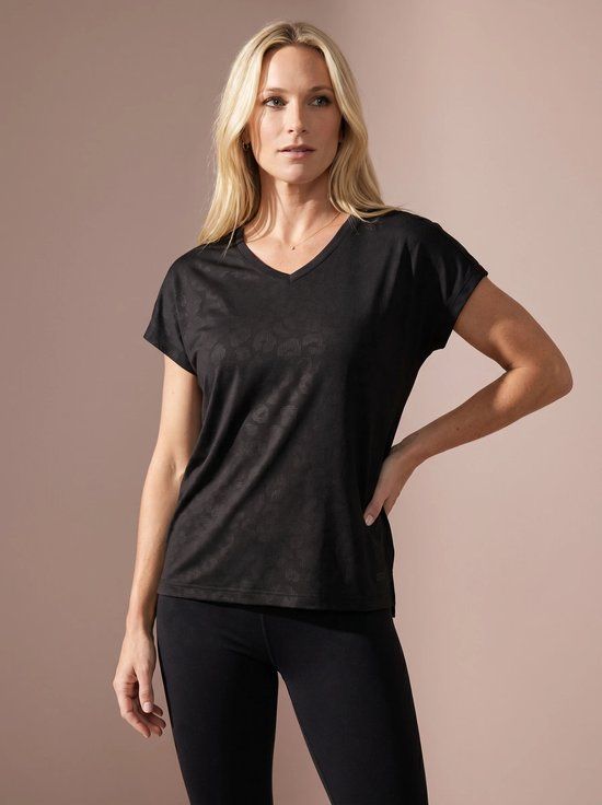 Sjeng Sport SPICE Sportshirt Vrouwen - Tennis Shirt Vrouwen - Black - Maat: M