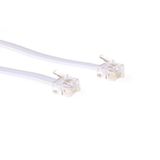 ACT RJ12 Telefoon Kabel - 10 meter - Wit
