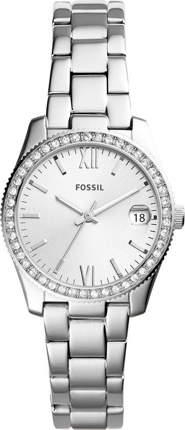 Fossil Scarlette Mini ES4317 - Zilverkleurig Dameshorloge - 32 mm