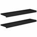 vidaXL - Traplopers - 2 stuks - 90 x 25 x 2 cm - Zwart - Massief beukenhout