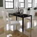 Maison Exclusive - Dining set 5-piece black and white