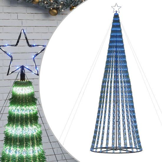 vidaXL LED-kerstboom 300 cm Blauw