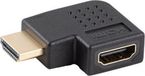 Lanberg HDMI(M)->HDMI(F) ADAPTER 4K HOEK LINKS ZWART AD-HDMI-05