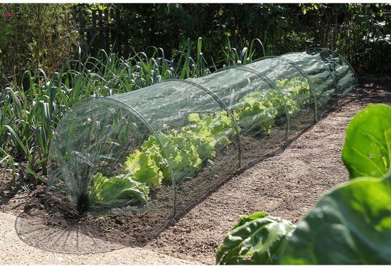 Nature Tuintunnelset (2-in-1: folie + net) - 45 x 60 x 300cm