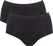 Sloggi GO Sense Highwaist 2P Dames Onderbroek - Zwart