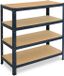 Shelfplaza HOME étagère métallique - 115x90x30 cm - anthracite - 4 tablettes