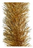 Merkloos / Sans marque Decoris Kerstslinger - 3 stuks - Goud - 270 x 10 cm - Lametta - Folie