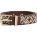 Tommy Hilfiger Th Square 2.5 Jacquard Ceinture Classique Kaki Taille : 80