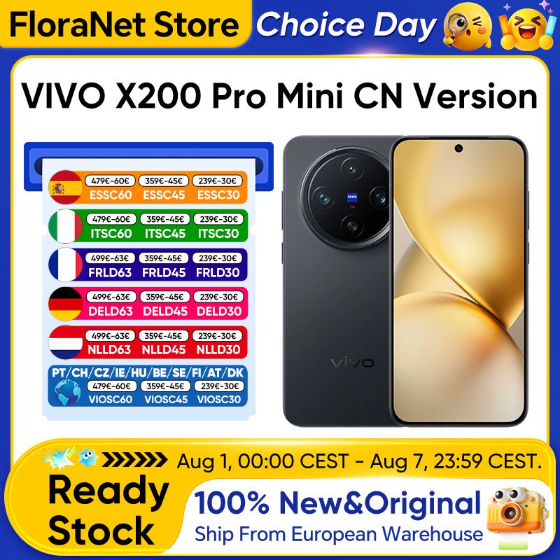 Vivo X200 Pro Mini OriginOs 5 6.31" AMOLED 120Hz scherm Dimensity OTA 5700mAh 90W 50MP camera Ondersteunt Google CN versie VIVO Nieuw