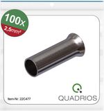 QUADRIOS 22C477 Adereindhuls, 2,5 mm², Niet-geïsoleerd, 100 st.