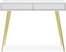 Selsey Bello - Kaptafel 104 cm - Wit met gouden poten