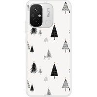 Xiaomi Beschermende siliconen case compatibel met Xiaomi Redmi 12C, Xiaomi Redmi 11A elegante dennenboom
