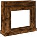 VidaXL Haardombouw 100x30x87,5 cm Rookkerneik Houtvezelplaat
