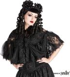 Sinister Gothic Sinister Cape/Mantel/Poncho 1058 Gothic, Victorian, Zwart