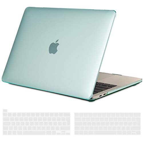 TECOOL Case Compatibel met MacBook Pro 13 2016-2020 (Model: A2338 M1/A2289/ A2251/A2159/A1706/A1989) - Muntgroen