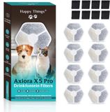 Happy Things Drinkfontein Filters Axiora X5 Pro - 8 stuks Navulling - met Vitamine C - Carbon