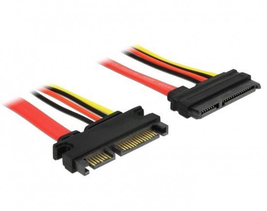 DeLOCK SATA verlengkabel 0,2m rood