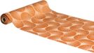 Chaks Tafelloper op rol - 2x - ginkgo print - terracotta - 28 x 300 cm - polyester
