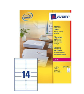 Avery Adreslabels L7163-250