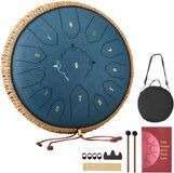 VEVOR Tongue Drum, ø305 mm, 13 Tonen, Rain Drum, C Majeur, Marineblauw