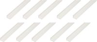 Alberts 10 x hoekprofiel, PVC, wit, 40 x 10 x 1 mm, lengte 1 m
