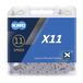 KMC Unisex X11 ketting, grijs, 118 Link