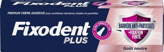 Fixodent Plus Premium Anti-voedselresten Kleefpasta voor Kunstgebitten - 40 gram