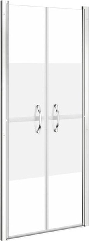 vidaXL Douchedeur - 96x190 cm - ESG - Halfmat Glas - Schuifdeur