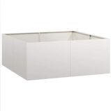 vidaXL Jardinière 100x100x40 cm Acier inoxydable