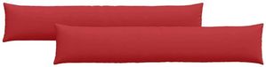 vidaXL - Coussin d'assise - 2 pièces - Tissu - Rouge - 200 x 40 cm