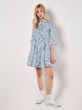 Apricot Cotton Poplin Leaf Shirt Mini Dress