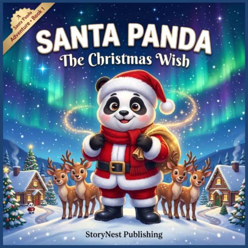 Santa Panda's Magical Christmas Eve: A Christmas Picture Book About Kindness, Giving, and Holiday Magic for Kids Ages 3–7