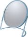 Spirella Make-up spiegel Cannes - 5x zoom - metaal - 18 x 20 cm - blauw - dubbelzijdig