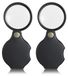 Loupe pliable de poche 10x portable en cuir