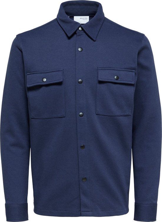 SELECTED HOMME SLHJACKIE SWEAT Men's Overshirt - Navy Blazer - Size L