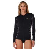 Ocean & Earth Oceana Rash Guard à manches longues et fermeture éclair intégrale noir 8 femme