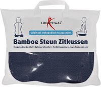 Lucovitaal Bamboe Steun Zitkussen Blauw