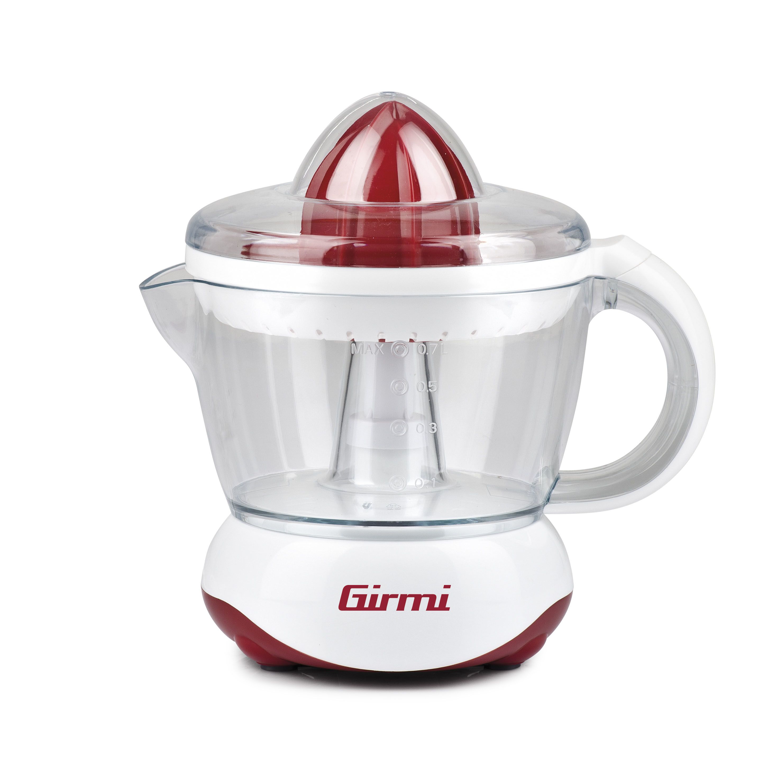 Girmi SR02 Electric Citrus Juicer - 0.7L, 25W - Red/White