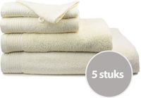 The One towelling The One Handdoek Deluxe Voordeelpakket 50x100 550 gr Ivoor (5 stuks)