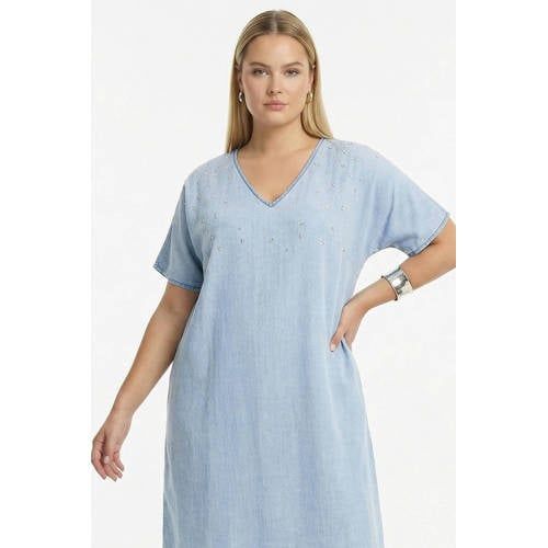 YOEK Spijkerjurk Light Blue Denim
