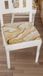 PETTI Artigiani Italiani - Zitkussen voor keukenstoelen, set van 2, marmereffect, beige, 40 x 40 cm, vierkante stoelhoezen met elastiek voor eetkamer, van microvezel, 100% Made in Italy