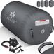 KESSER® Airtrack Turnmat opblaasbare Gymnastiek Rol - Air Roll voor Gymnastiek & Turnen Fitness Mat Bal Rol met elektrische lucht-pomp Gymnastiekrol - Antraciet, 120 x 60 cm