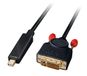 LINDY 5 m Mini DisplayPort-stekker naar DVI-D stekker kabel, zwart