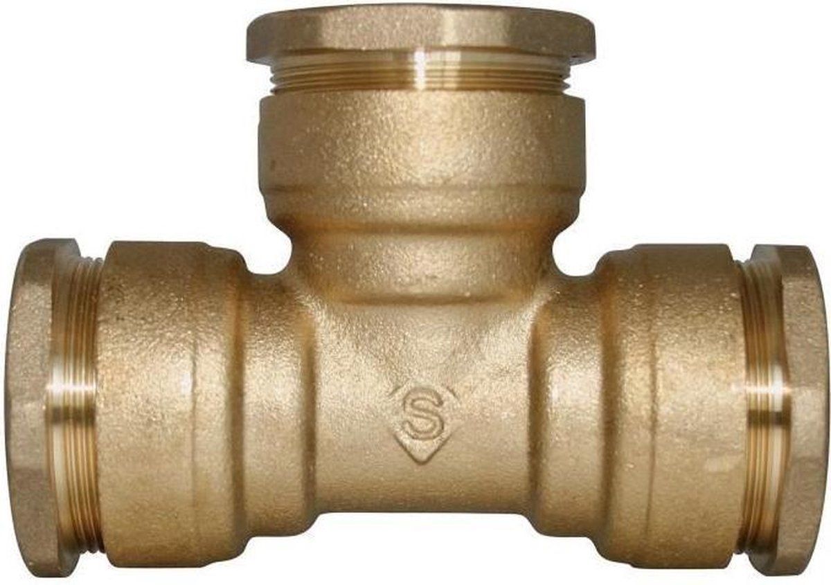 SOMATHERM PE messing fitting T-stuk gelijk aan PE 32 - 3540737313327