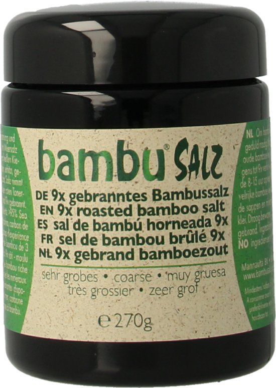 Bambu Salz Bambu Bamboezout zeer grof 9x gebrand 270 Gram