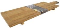 Merkloos Serveerplank bamboe met voet 58x19x3cm