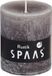 Spaas Rustieke Cilinderkaars/Stompkaars - Taupe - 7 x 8 cm - 30 Branduren