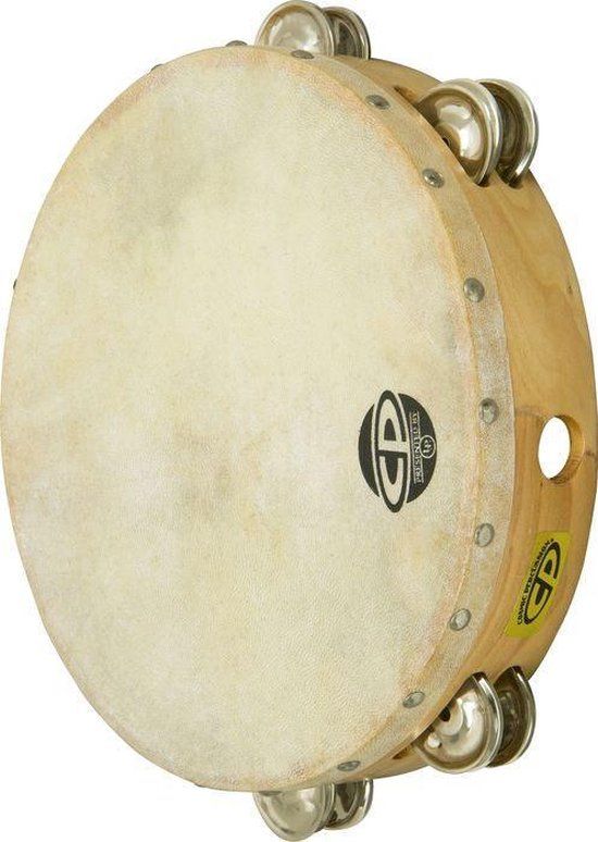 Latin Percussion LP CP380 Wood Tambourine Double With Head